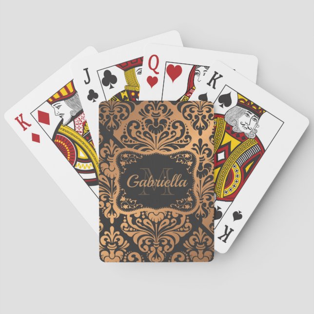 Jeu De Cartes Motif Golden Dasmasque (dos)