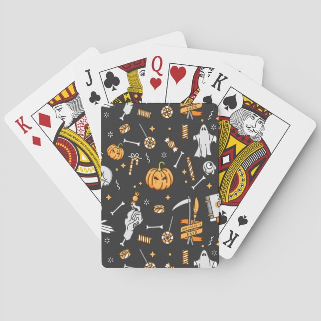 Jeu De Cartes Motif Halloween 2 (dos)