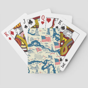 Jeu De Cartes Motif historique vintage-américain (4)