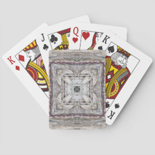 Jeu De Cartes Motif inspiré des Aztèques rose tendre