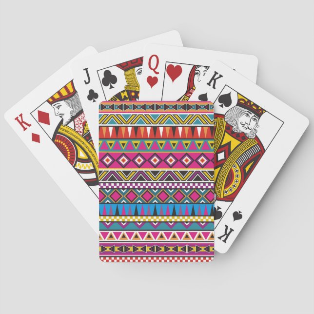 Jeu De Cartes Motif inspiré par Aztec (dos)