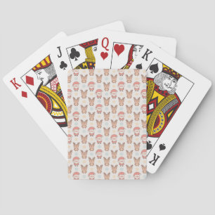Jeu De Cartes Motif joli Père Noël et rennes