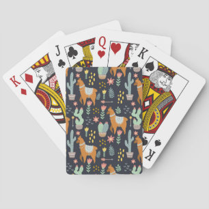 Jeu De Cartes Motif mignon d'alpaga