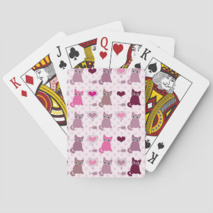 Jeu De Cartes Motif mignon de filles de chaton