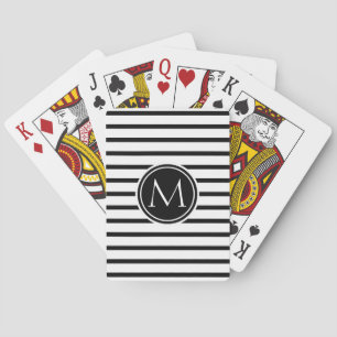 Jeu De Cartes Motif mince de rayures