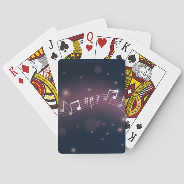 Jeu De Cartes Motif musical (dos)