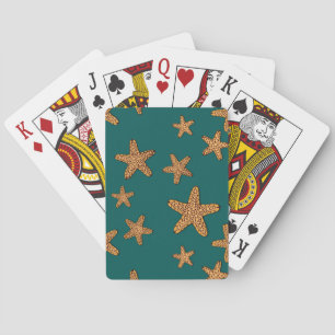 Jeu De Cartes Motif orange Starfish