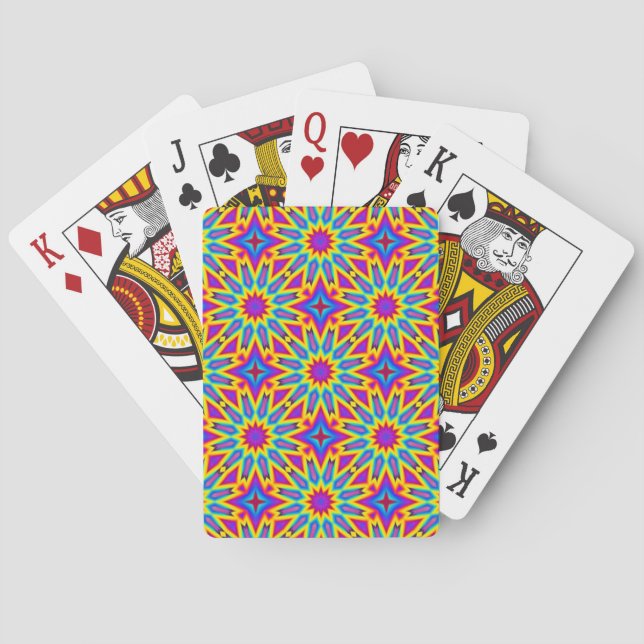 Jeu De Cartes Motif ornemental, multicolore, (dos)