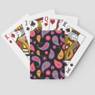Jeu De Cartes Motif Paisley Coloré