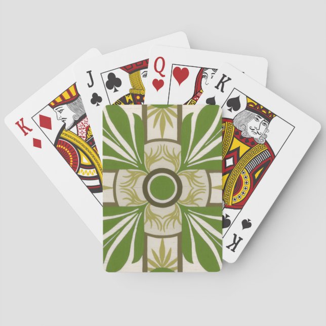 Jeu De Cartes Motif Palm I non incorporé (dos)