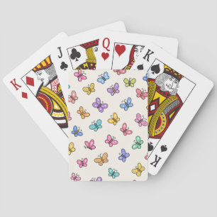 Jeu De Cartes Motif papillon de dessin animé coloré