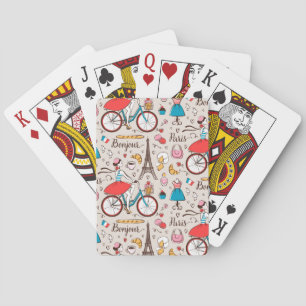 Jeu De Cartes Motif Paris France