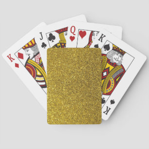 Jeu De Cartes Motif Parties scintillant or