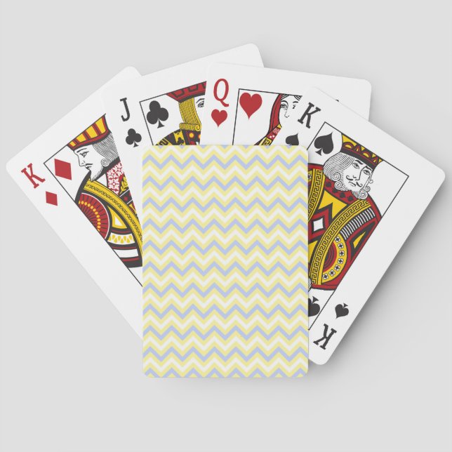 Jeu De Cartes Motif Pastel Chevron (dos)