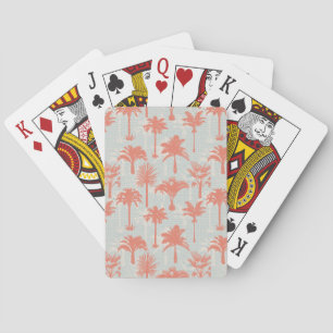 Jeu De Cartes Motif Pastel Palm Tree