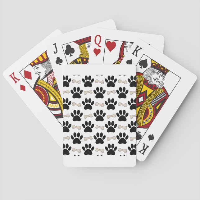 Jeu De Cartes Motif Pâtes Et Os (dos)