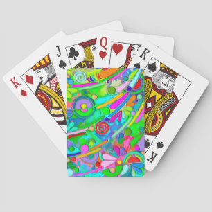 Jeu De Cartes Motif Peint À La Main Et Numériquement Art 18