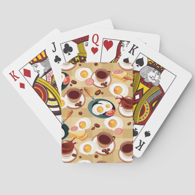 Jeu De Cartes Motif petit-déjeuner 3 (dos)