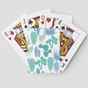 Jeu De Cartes motif plante