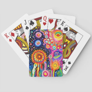 Jeu De Cartes Motif psychédélique