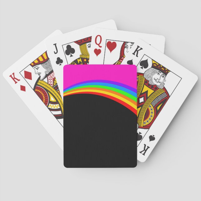 JEU DE CARTES MOTIF RAINBOW (dos)