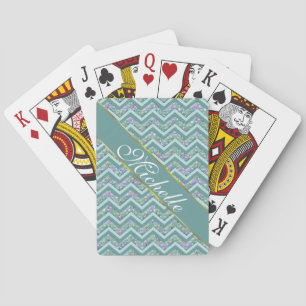 Jeu De Cartes Motif Rainbow Foil ZigZag