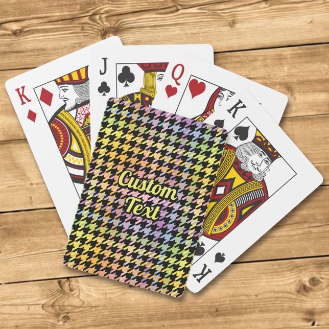 Jeu De Cartes Motif Rainbow Houndstooth (Créateur téléchargé)