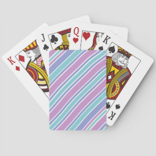 Jeu De Cartes Motif rayé pastel