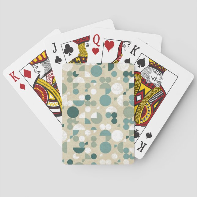 Jeu De Cartes motif rétro Abstrait (dos)