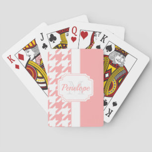 Jeu De Cartes Motif rose de pied-de-poule