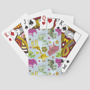 Jeu De Cartes motif safari animal