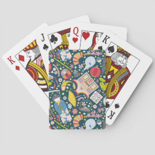 Jeu De Cartes Motif sans couture japonais