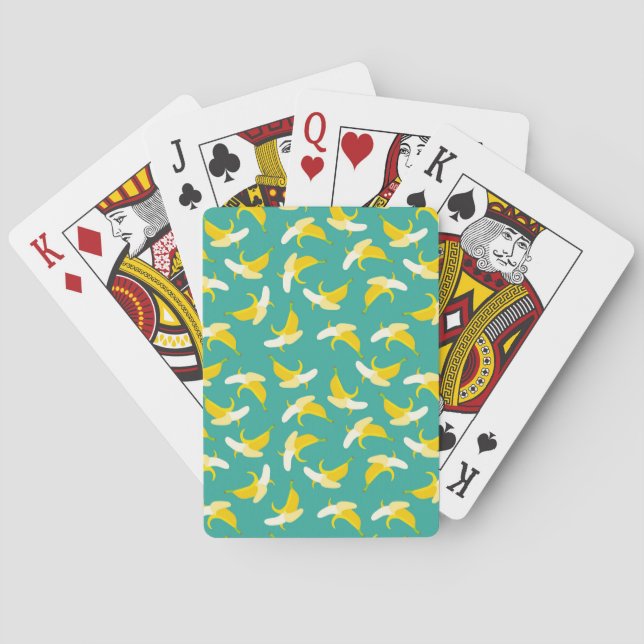 Jeu De Cartes Motif sans soudure à la banane à moitié pelée - Fo (dos)