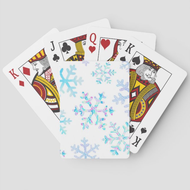 Jeu De Cartes Motif Snowflake (dos)