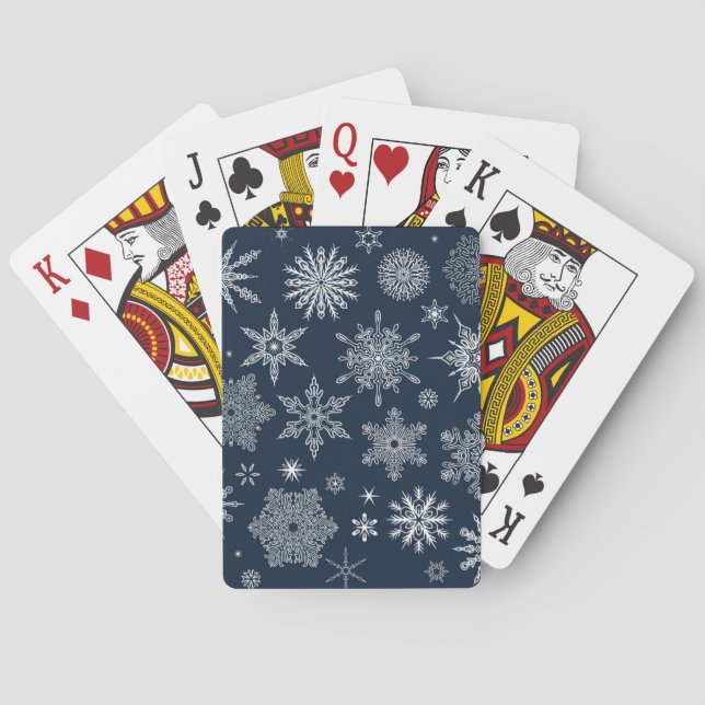 Jeu De Cartes Motif Snowflake (dos)