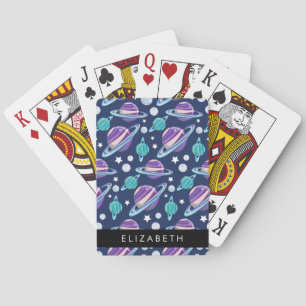 Jeu De Cartes Motif spatial, Planètes, Étoiles, Galaxie, Votre n