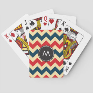 Jeu De Cartes Motif tendance Chevron Zigzag