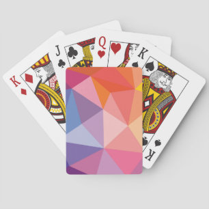 Jeu De Cartes Motif triangle Abstrait coloré