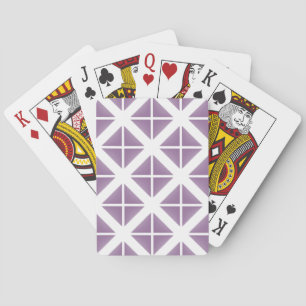 Jeu De Cartes Motif triangle tendance violet