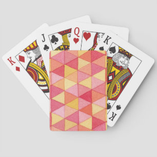 Jeu De Cartes Motif triangulaire géométrique contemporain