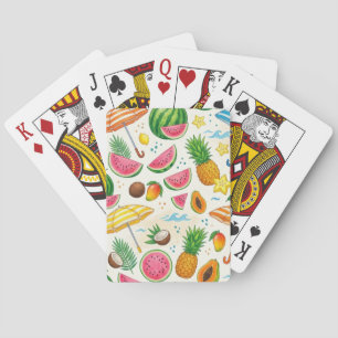 Jeu De Cartes Motif tropical