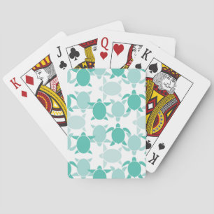 Jeu De Cartes Motif turquoise de tortue