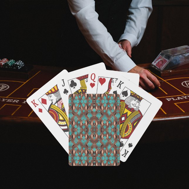 Jeu De Cartes Motif Turquoise en cuivre (Créateur téléchargé)