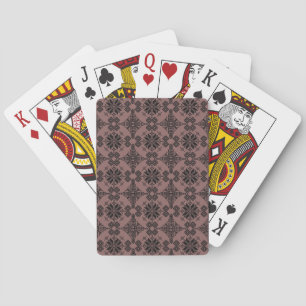 Jeu De Cartes Motif ukrainien marron et noir