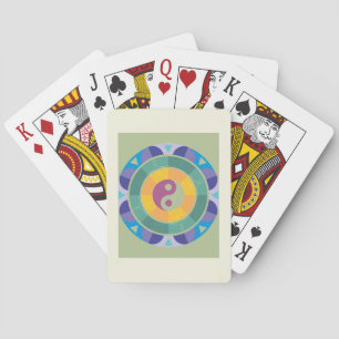Jeu De Cartes Motif Yin Yang Coloré