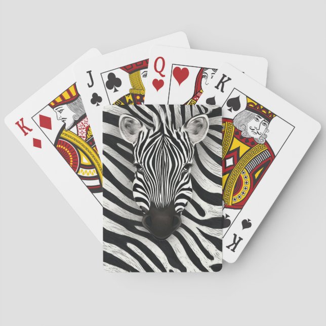 Jeu De Cartes Motif zèbre (dos)