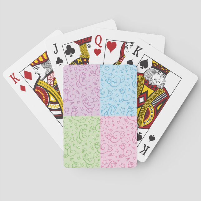 Jeu De Cartes motifs avec des serpents (dos)