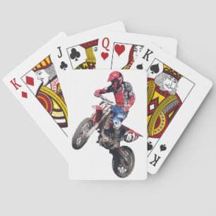 Jeu De Cartes Moto Cross Terre Rouge