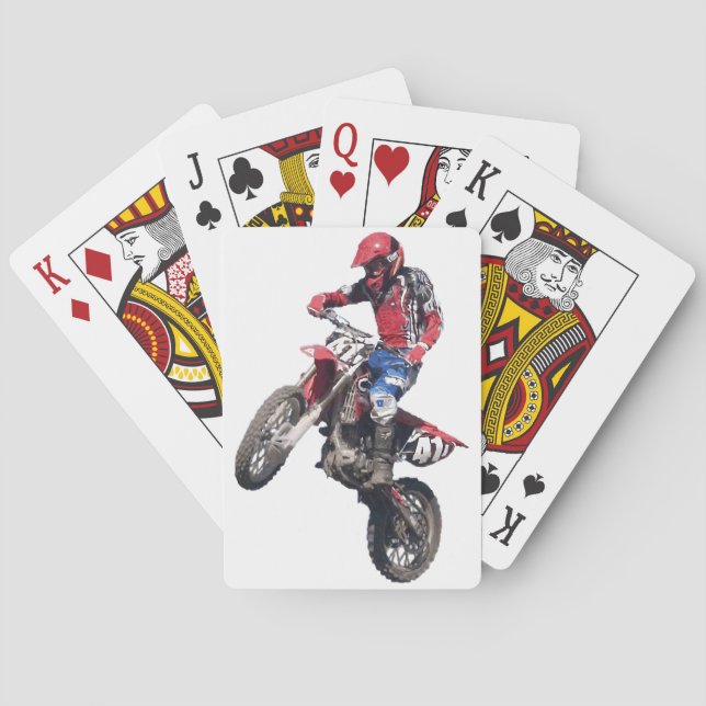 Jeu De Cartes Moto Cross Terre Rouge (dos)