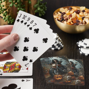 Jeu De Cartes Moto de randonnée montagne bernese Halloween effra